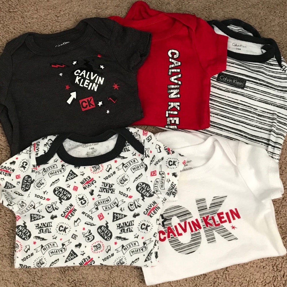 Calvin Klein Baby onesies